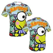 Unisex Keroppi T Shirts 3D Printed Short Sleeve Shirts Casual Graphics Tees For Adult Men Women